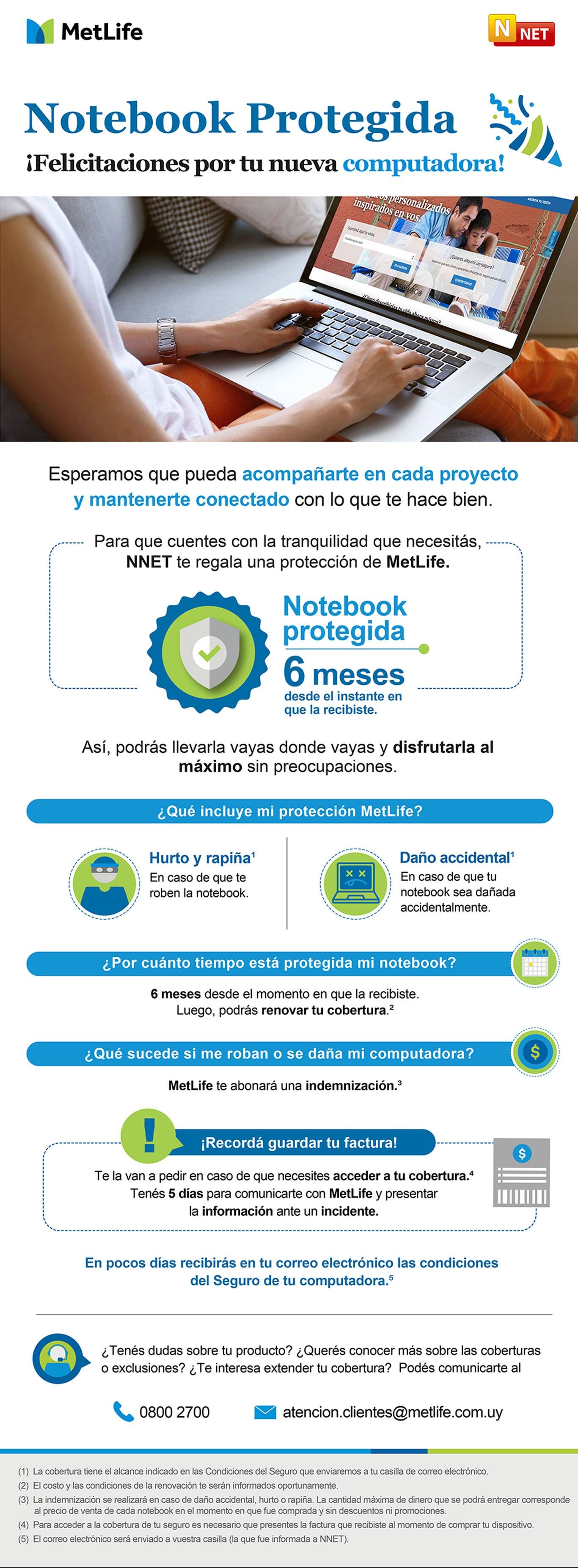 Bases y condiciones para el seguro de tu notebook