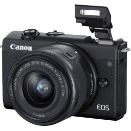 Camara Canon M200 Mirrorless lente 15-45mm NNET