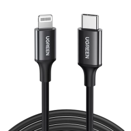 Cable Ugreen Lightning a USB-C para iPhone Negro