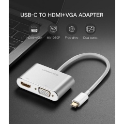 ADAPTADOR UGREEN TIPO C A HDMI VGA B NNET
