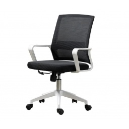 Silla de oficina Ryan negro y blanco NNET
