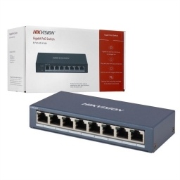 Switch PoE Hikvision 8 puertos gigabit 60W NNET
