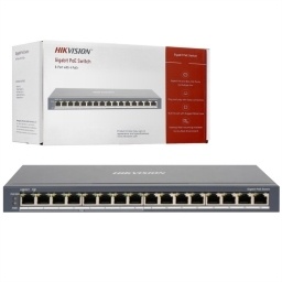 Switch PoE Hikvision 16 puertos gigabit 110W NNET