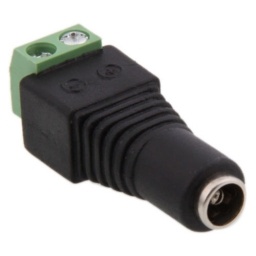 Conector 12v 2.1mm dc hembra para CCTV NNET
