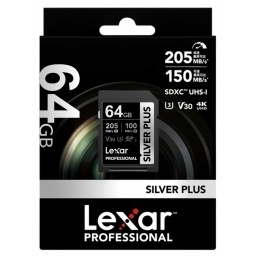 Memoria SDXC Lexar Pro 64GB Silver Plus NNET
