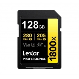 Memoria SDXC Lexar Pro 1800X 128GB UHS-II Gold Series NNET