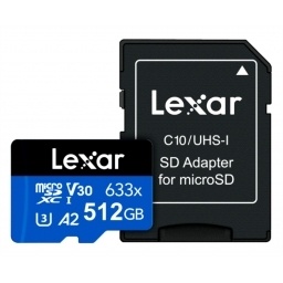 Memoria microSDXC Lexar 512GB 633x UHS-I Blue Series NNET
