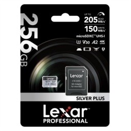 Memoria microSDXC Lexar Pro 256GB Silver Plus NNET