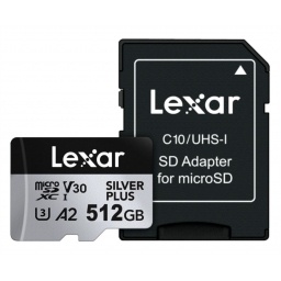 Memoria microSDXC Lexar Pro 512GB Silver Plus NNET