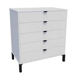 Cmoda Marden de 5 cajones Vertical Blanco NNET