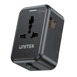 Cargador Universal Unitek 20W USB-C PD USB-A QC3.0