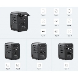 Cargador  Adaptador Universal Unitek 65W NNET