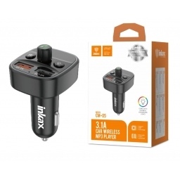 Cargador auto Inkax USB-Ax2 3.1a 15w MP3 / FM / BT NNET