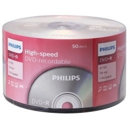 DVD-R 16X Philips 120min 4.7GB NNET