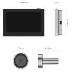Videoportero Ezviz CS-HP2 (2MP) Silver NNET