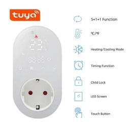 Enchufe Wifi Con Termostato Led MOES NNET
