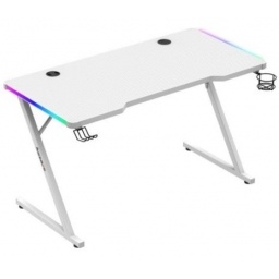 ESCRITORIO HUZARO HERO 2.5 RGB WHITE NNET