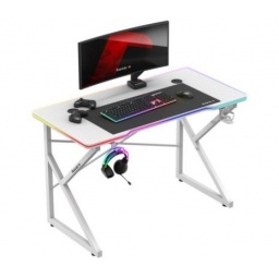 ESCRITORIO HUZARO HERO 1.7 RGB WHITE NNET