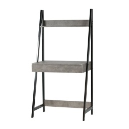 Escritorio Escalera Negro  Cemento NNET