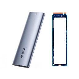 Combo Disco Slido 256GB SSD M2 + Gabinete Externo Ugreen