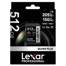 Memoria SDXC Lexar Pro 512GB Silver Plus NNET