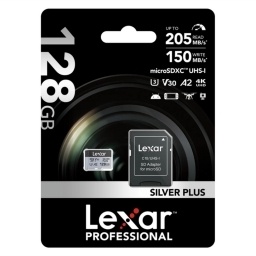 Memoria microSDXC Lexar Pro 128GB Silver Plus NNET