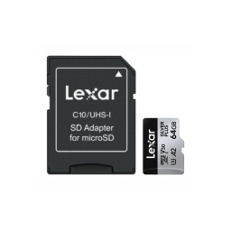 Memoria microSDXC Lexar Pro 64GB Silver Plus NNET