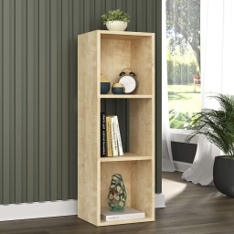 ESTANTERIA MORRIS 3 NICHOS MADERA NNET