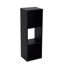 ESTANTERIA MORRIS 3 NICHOS NEGRO NNET