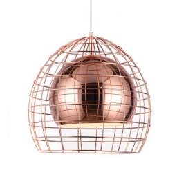 LUMINARIA COLGANTE OVO CAGE COBRE NNET