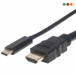 CABLE HDMI M/M 2 MTS A USB C MANHATT NNET