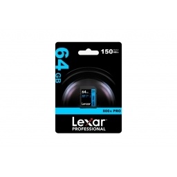Memoria SDXC Lexar 800X Pro 64GB Blue Series 