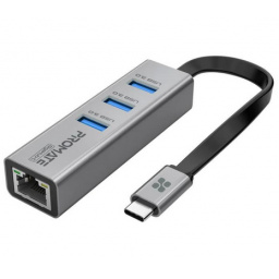 HUB PROMATE GIGAHUB-C USB-C RJ45