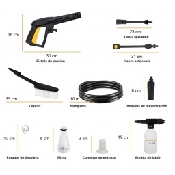 Hidrolavadora Kingsman Port 1800W