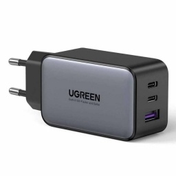 Ugreen Cargador R�pido Gan Nexode 65w 3 Puertos