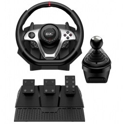 Volante Genius SpeedMaster X1 con vibracion, pedales y cambios