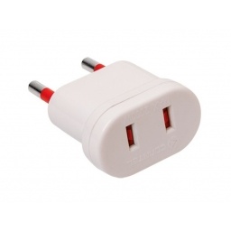 Adaptador S/T americana a ficha S/T blanco Conatel