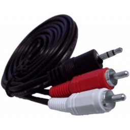 Cable Audio stereo RCA a 3.5mm