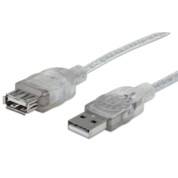 Cable USB 2.0 Extension 4,5 mts Manhattan