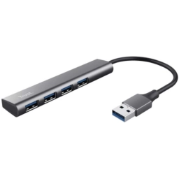 Hub Usb Trust Halyx 4 Puertos Usb 3.2 Aluminio