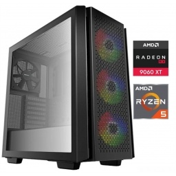 Equipo Gamer Ryzen 5 7600X, 32GB, 1TB, RX9060XT 8GB
