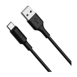CABLE HOCO X25 USBA USBC NEGRO
