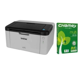 Impresora Brother HL-1200 L�ser Monocrom�tica + Resma de Papel A4 Chamex 75 gr