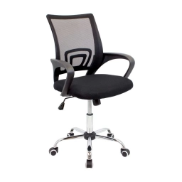 Silla de Oficina Mesh A-998 Negra con Posabrazos