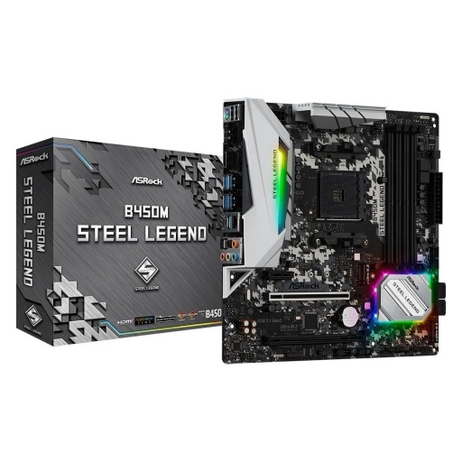 Motherboard Asrock B450m Steel Legend Am4 NNET