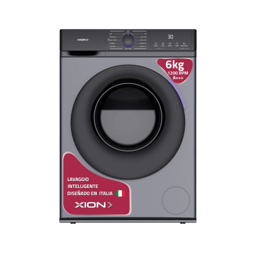 Lavarropas Xion Frontal 6Kg 12 Programas XI-LAV66X