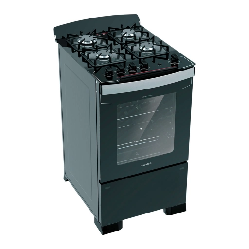 Cocina a Gas James 4 Hornallas C 804 V Negro