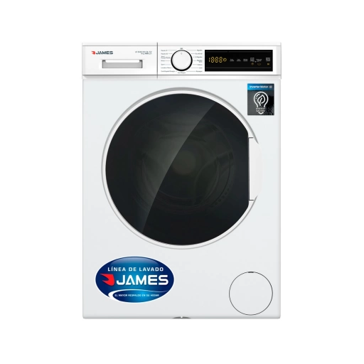 Lavarropa James Carga Frontal 8Kg 15 Programas Inverter LR 8140 BL