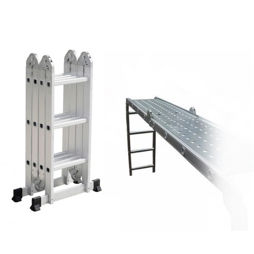 Escalera de agilidad tipo andamio 12 escalones negra