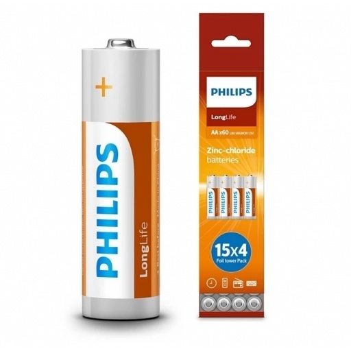 Pilas Philips Longlife AA x 60 NNET